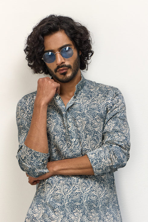 Champagne Zaal kurta Set